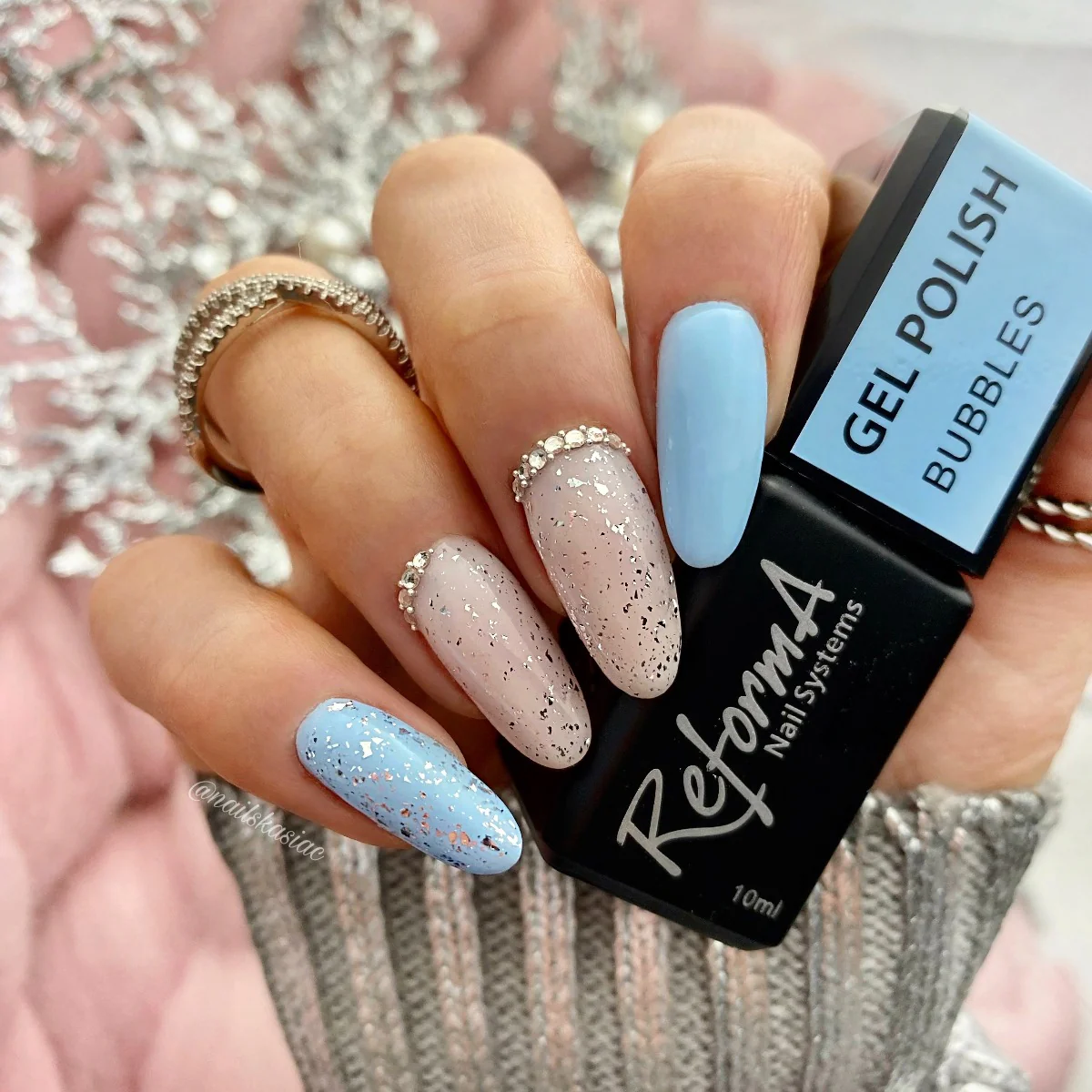 Gel Polish - Flash Silver Top, 10 ml - Image 4