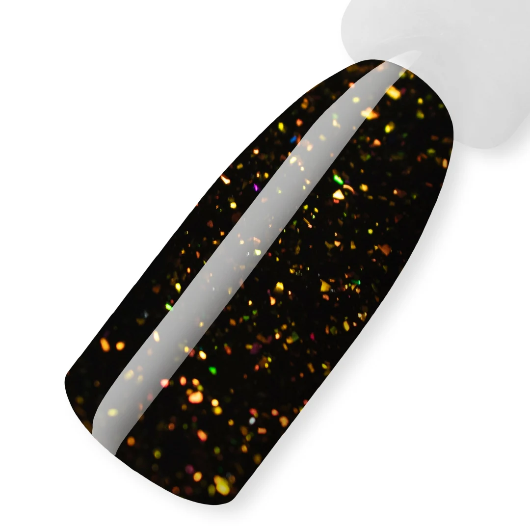 Cover Nail Base - Black Opal Flakes, 10 ml - Image 2