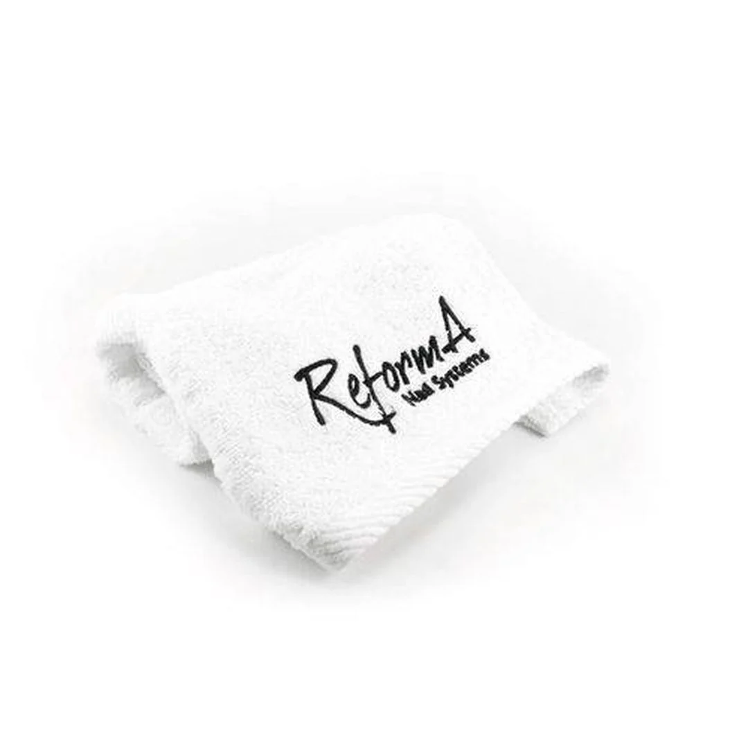 ReformA - towel white, black logo