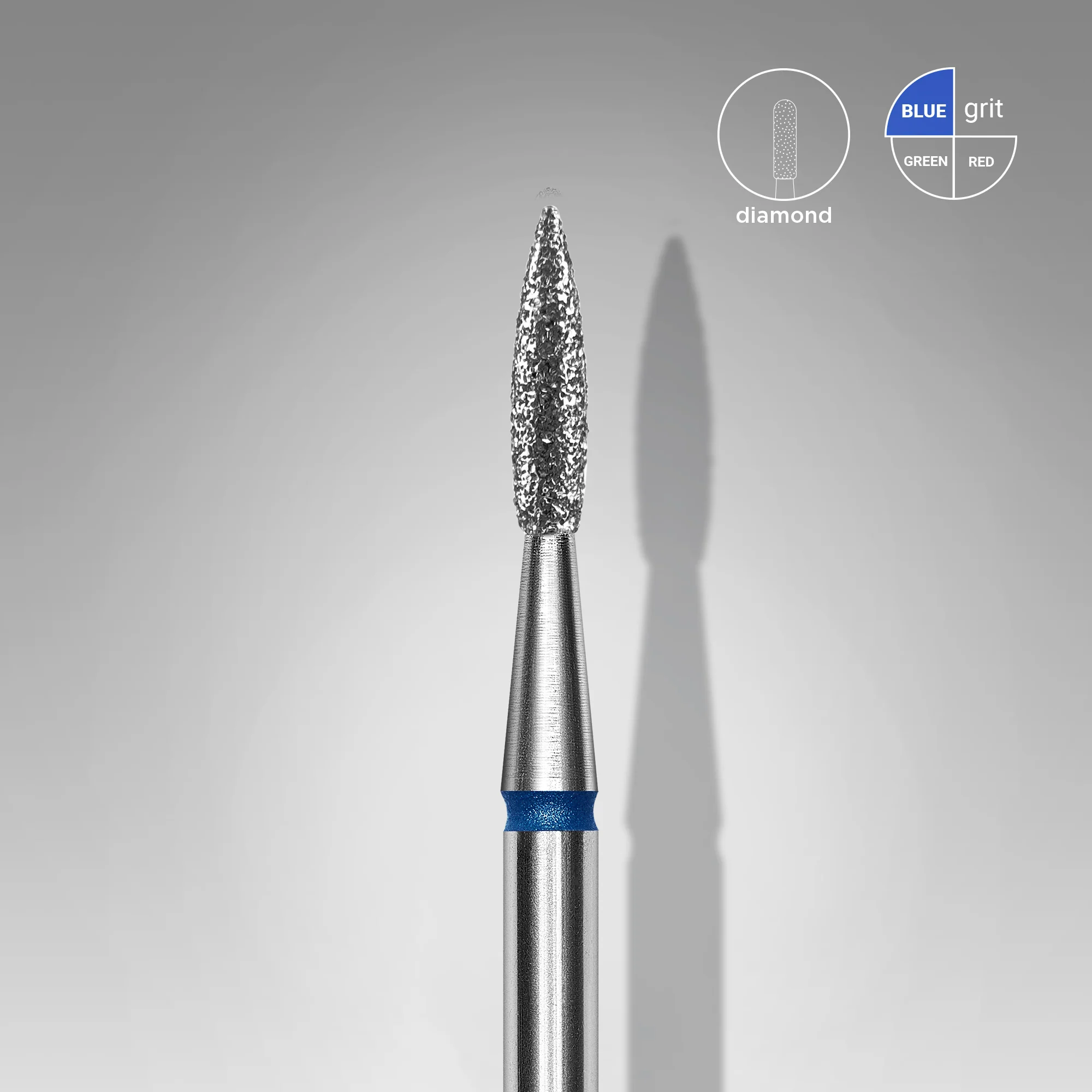 Diamond Flame Sharp Blue Bit EXPERT Diameter 1.8 mm / Working Part 8 mm