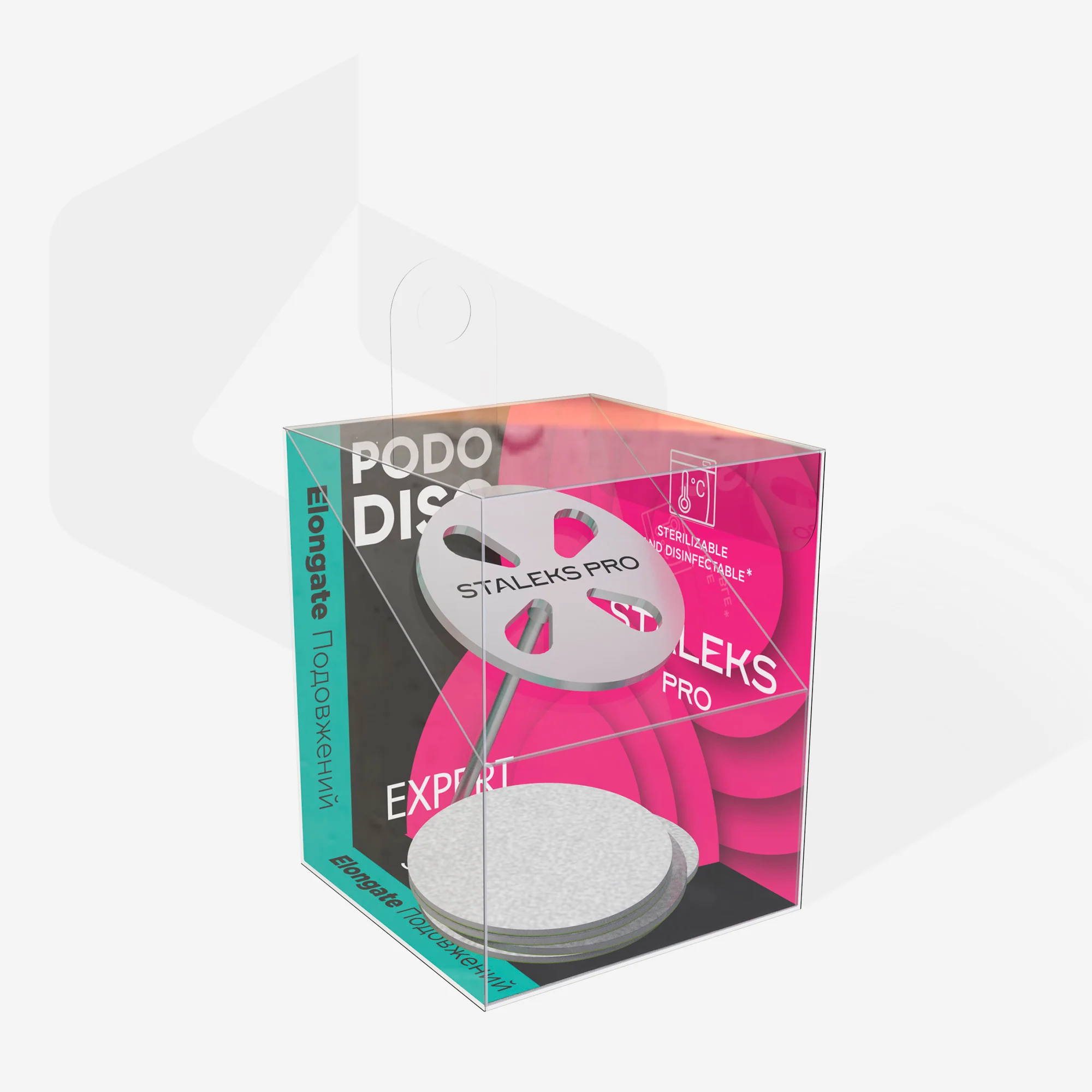 Extended PODODISC L EXPERT Pedicure Disc and Set of Replacement Files 180 Grit 5 pcs (20 mm) - Image 3