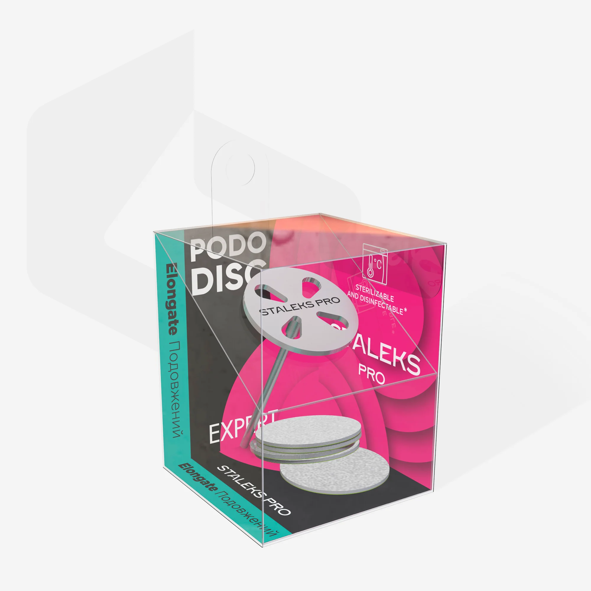 Extended PODODISC M EXPERT Pedicure Disc and Set of Replacement Files 180 Grit 5 pcs (20 mm) - Image 3