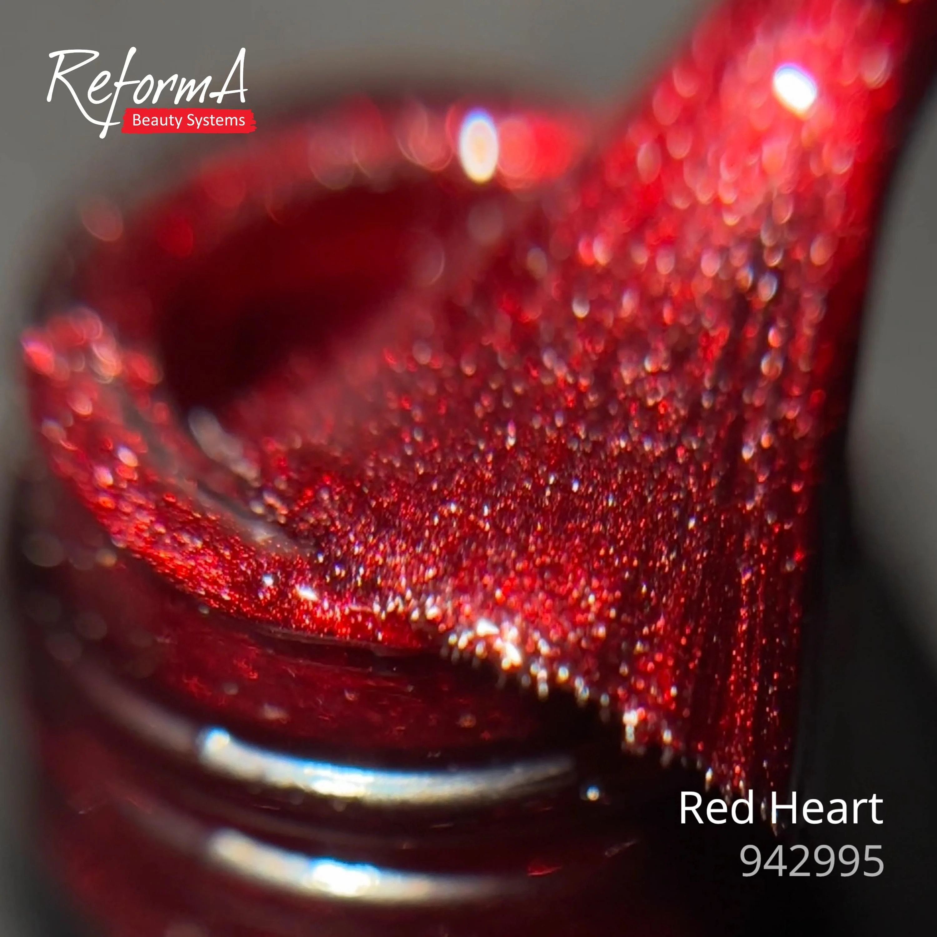 Gel Polish - Red Heart, 10 ml - Image 3