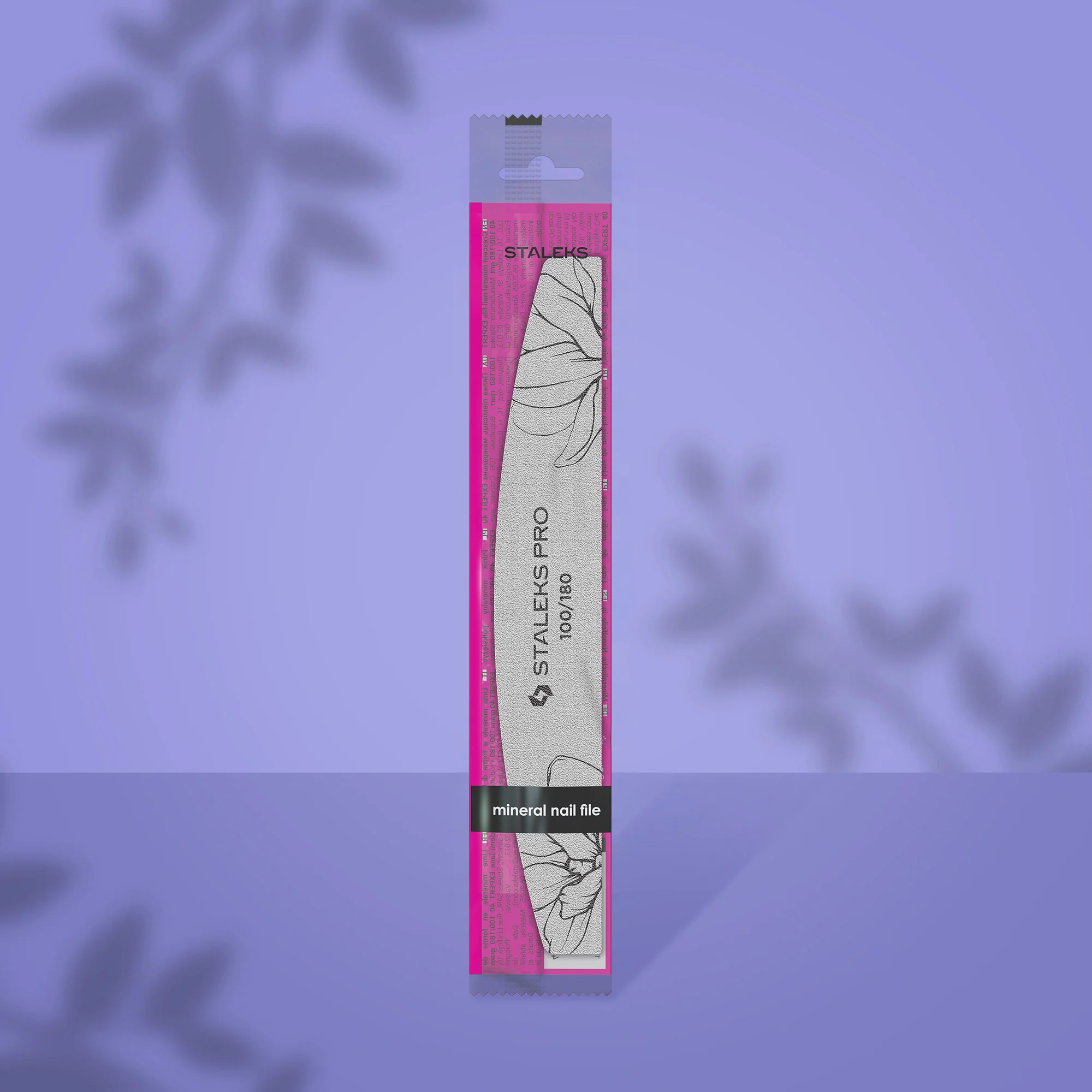 Mineral Nail File Half Moon EXPERT 40 100/180 Grit