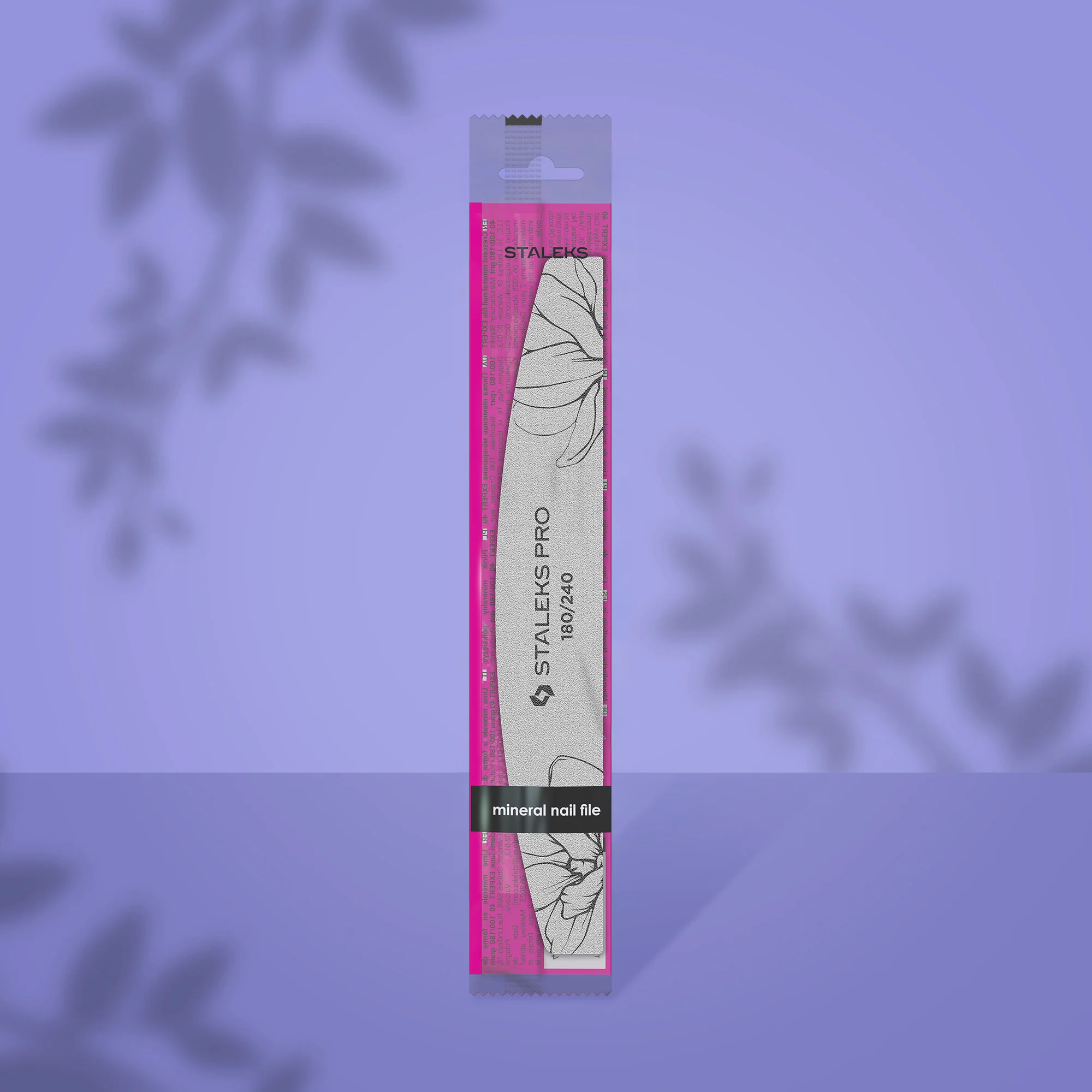 Mineral Nail File Half Moon EXPERT 40 180/240 Grit