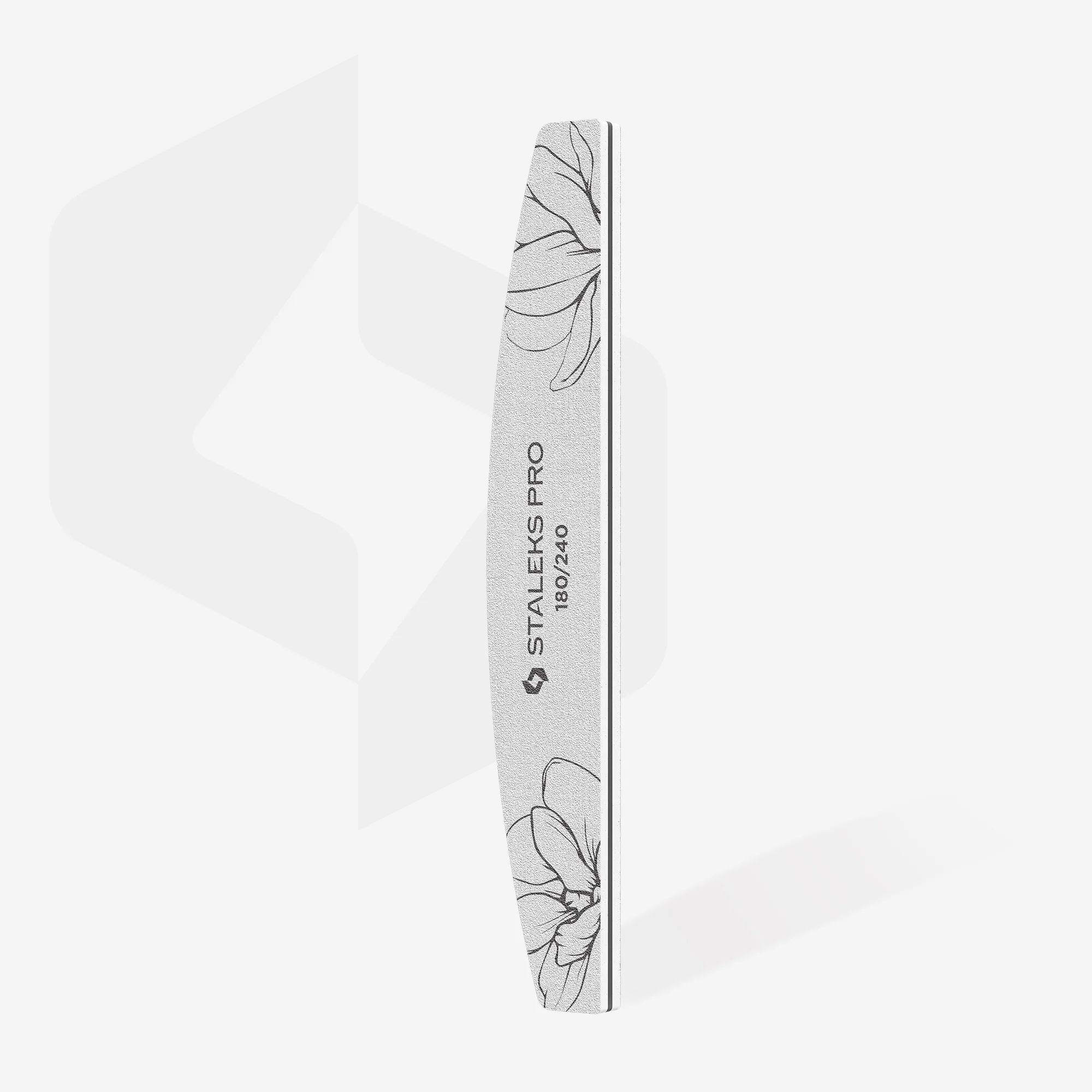 Mineral Nail File Half Moon EXPERT 40 180/240 Grit - Image 2