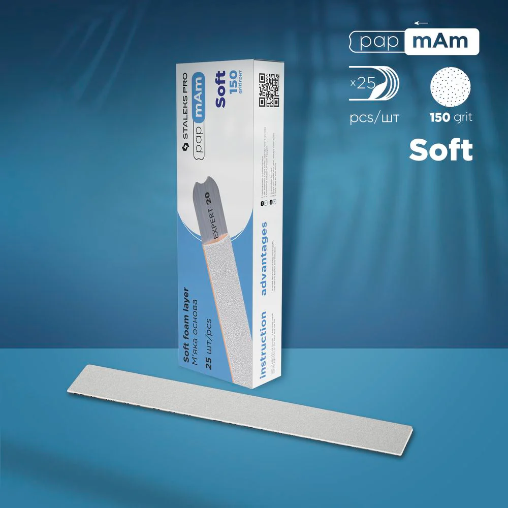 Refill White Files papmAm on Soft Base EXPERT 20 150 Grit (25 pcs)