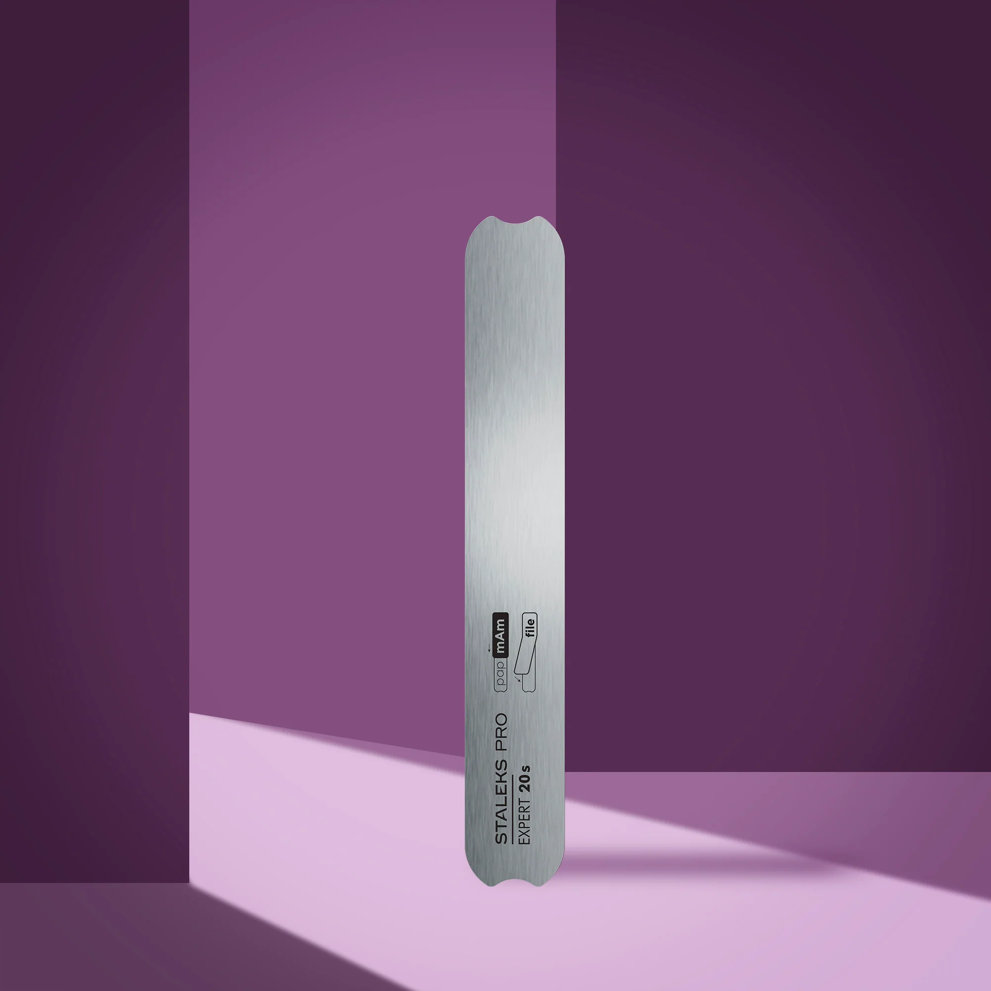 Straight Metal Nail File Base EXPERT 20s (130 mm)